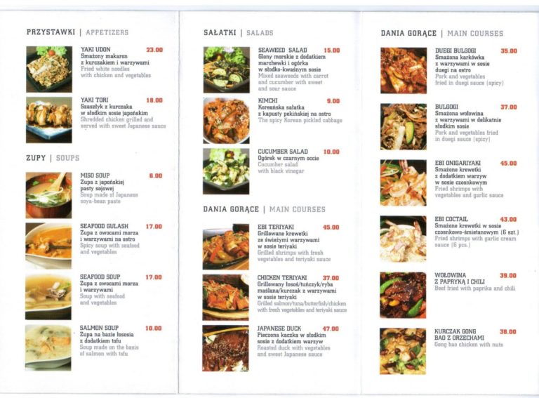 menu merchandising w restauracji Szkolenia biznesowe dla firm